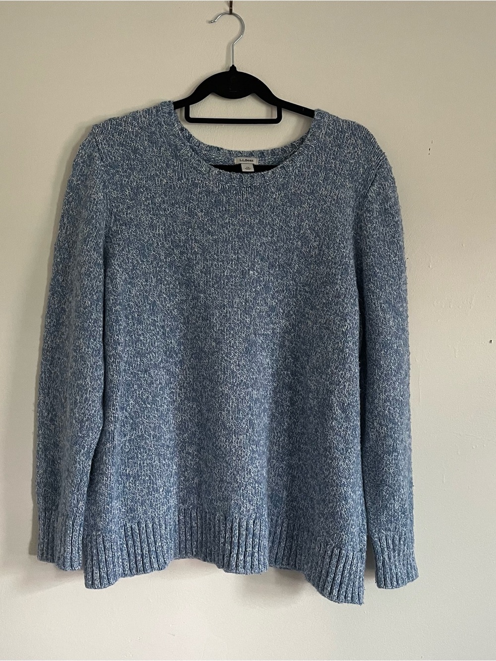 L.L.Bean 3XL Light Blue Heather Crewneck Sweater